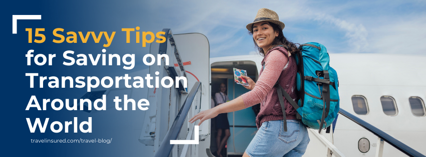 Transportation Tips: Save While Getting Around